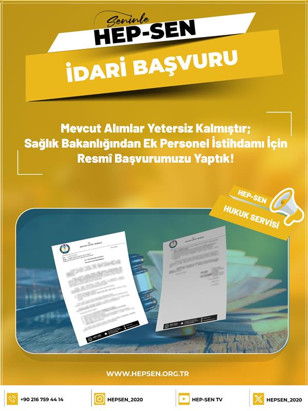 Mevcut Alımlar Yetersiz! HEP-SEN’den Sağlık Bakanlığı’na “Acil Ek Personel Alımı” Çağrısı